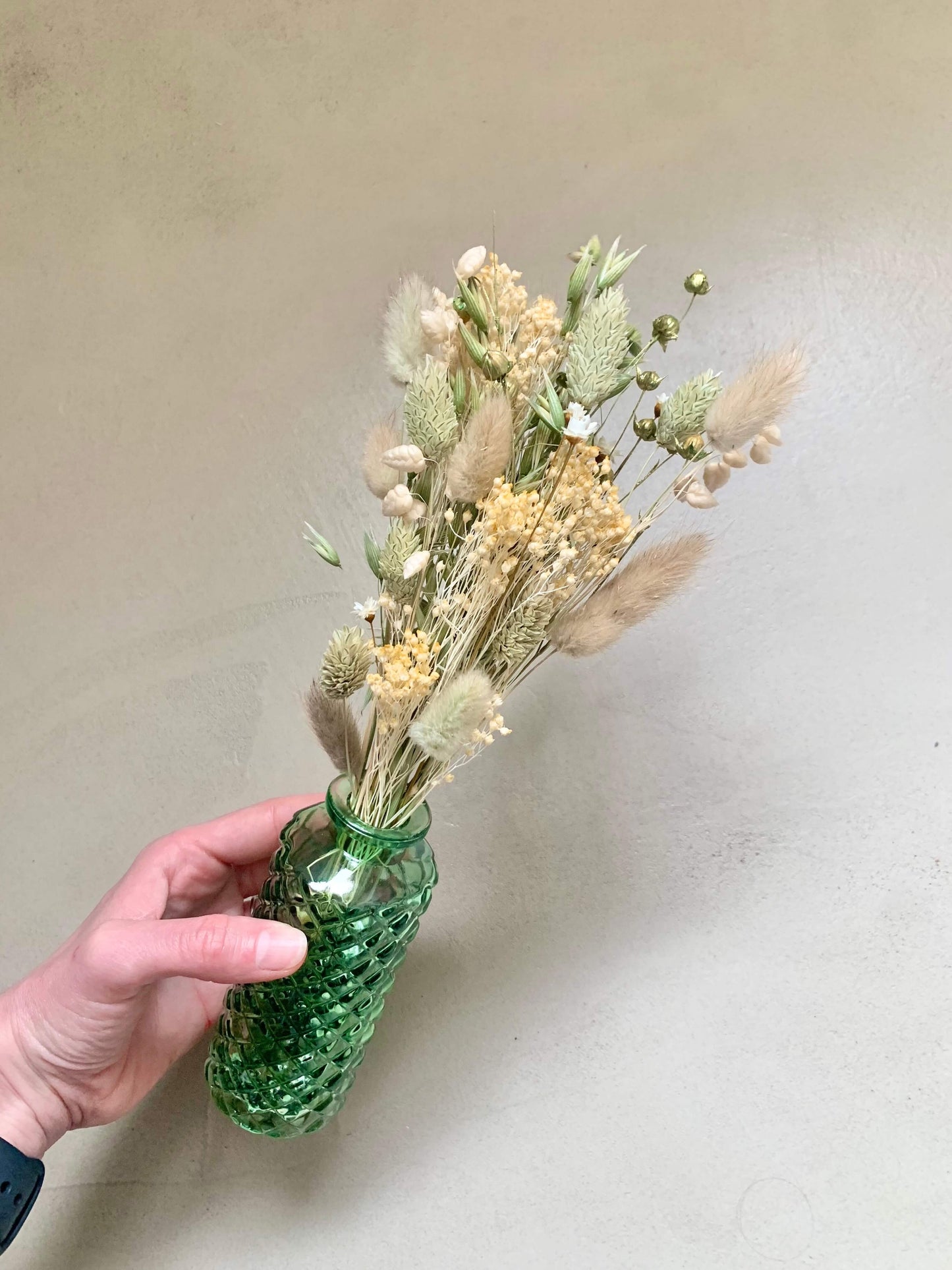 Duo vase et fleurs séchées BelemBouture