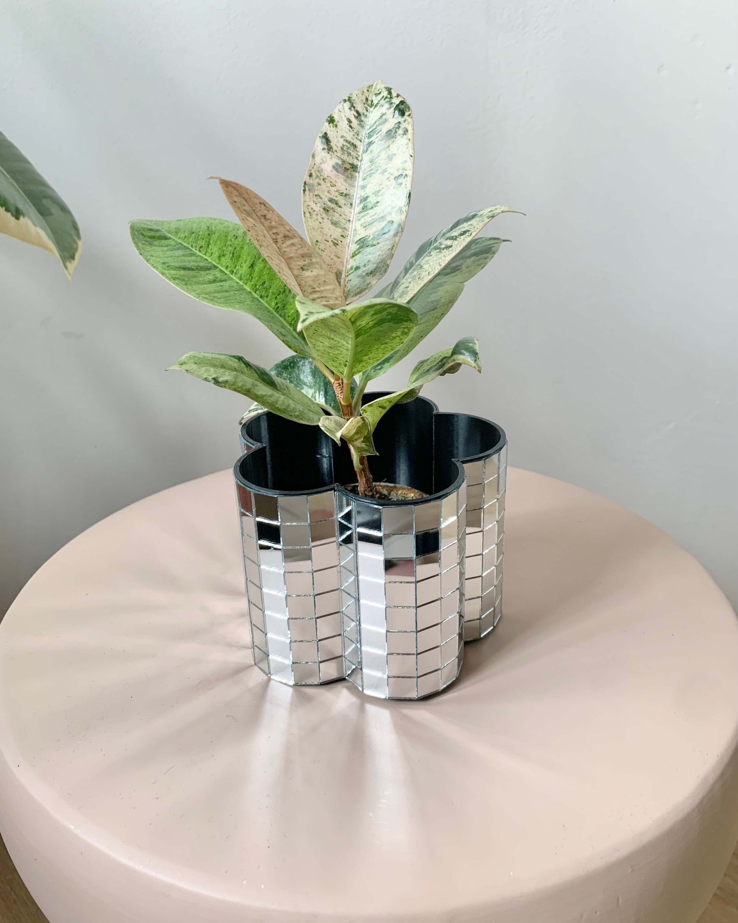Cache-pot fleur à facettes fabriqué en Alsace ø8cm BelemBouture