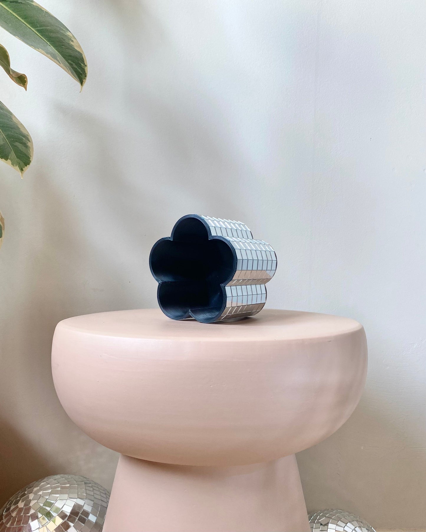 Cache-pot disco à facettes – modèle fleur BelemBouture