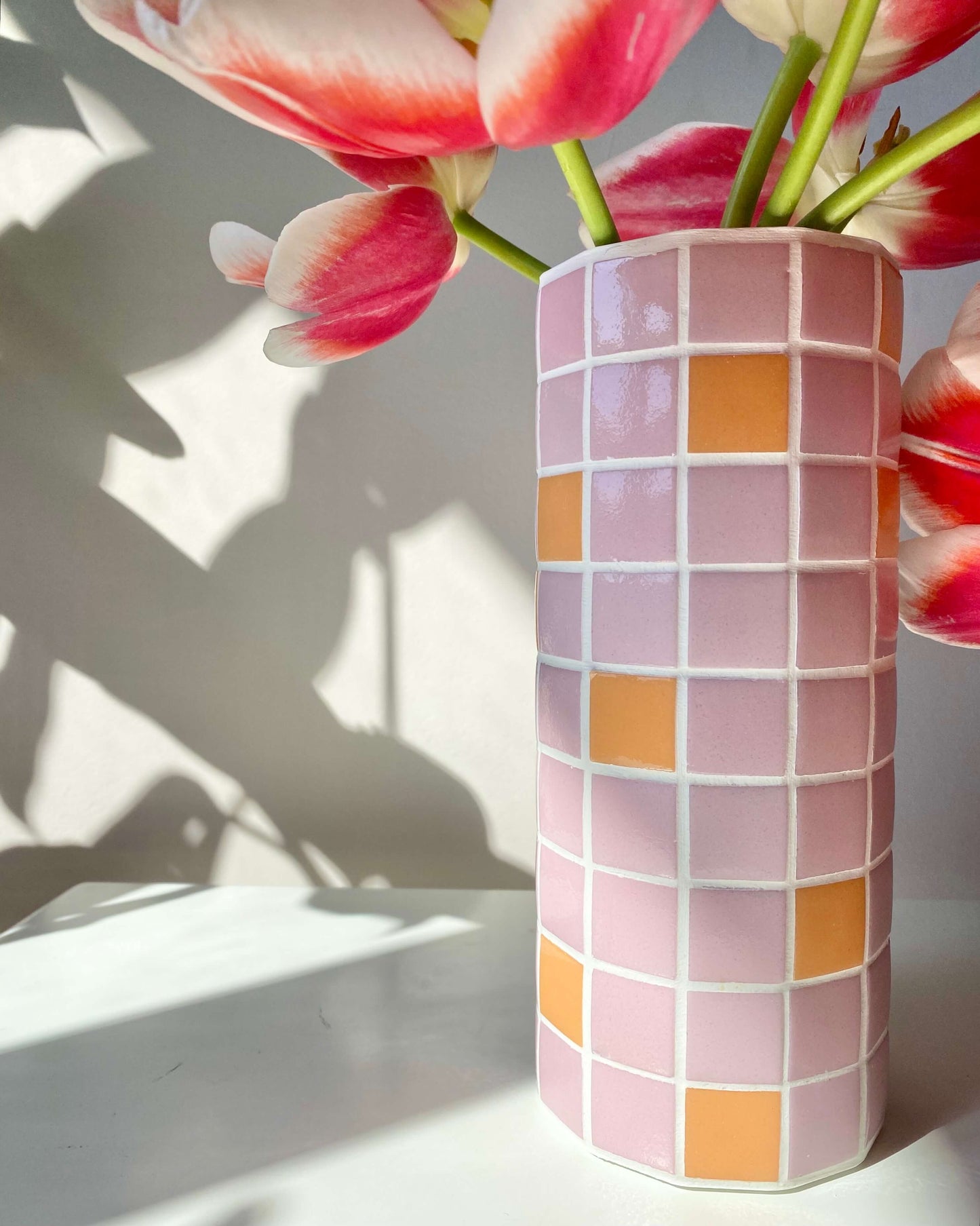 Duo vase Jungle Pop - Rose & Mandarine BelemBouture