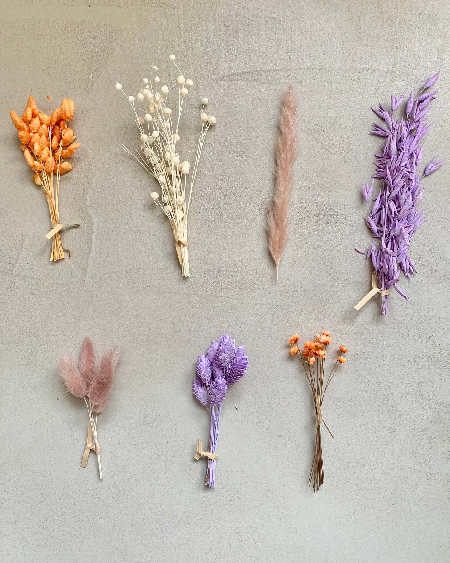 Kit DIY - Couronne murale fleurie "Lila et Orange" - BelemBouture