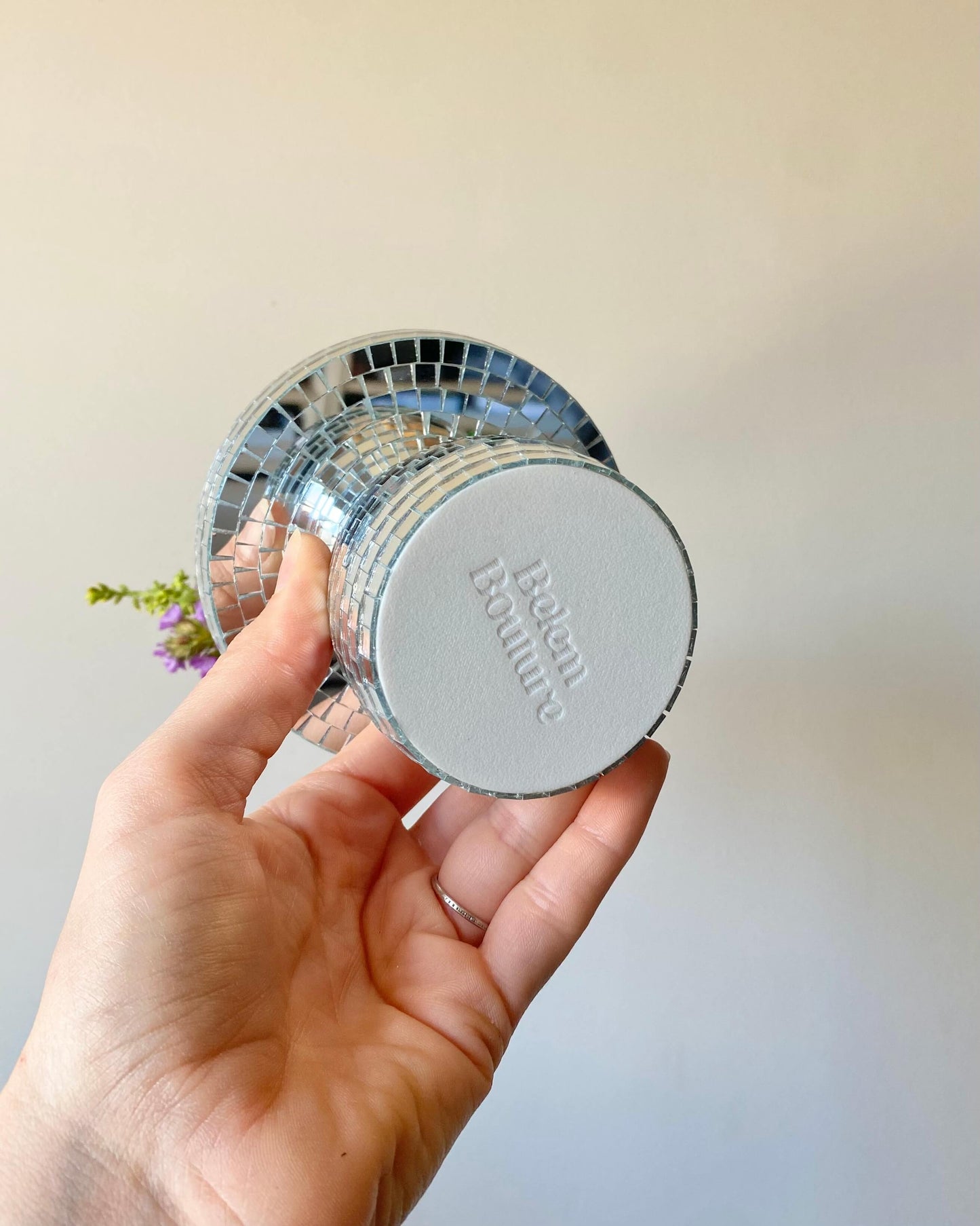 Vase disco à facettes – modèle champignon BelemBouture