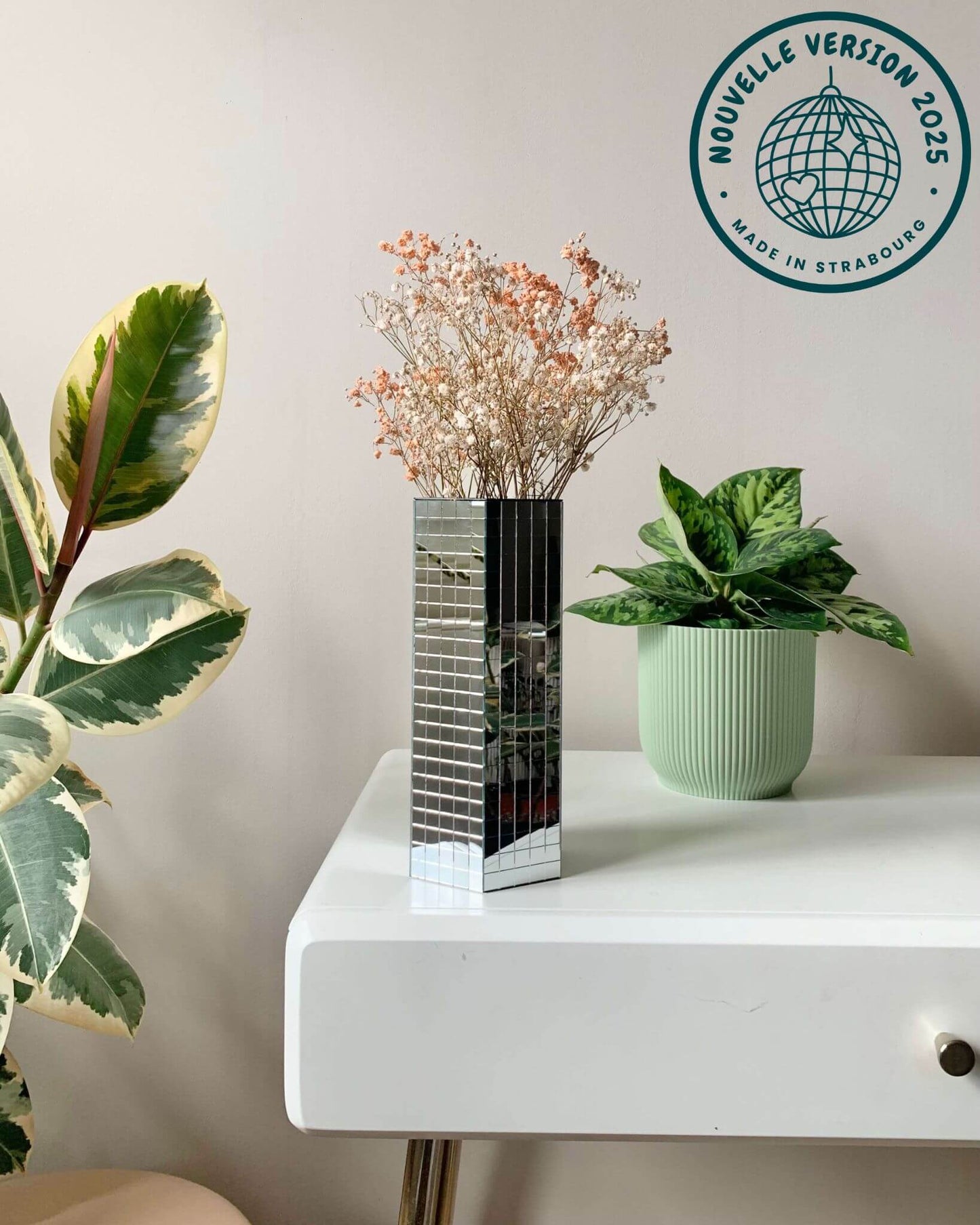 Vase disco à facettes – modèle hexagone BelemBouture