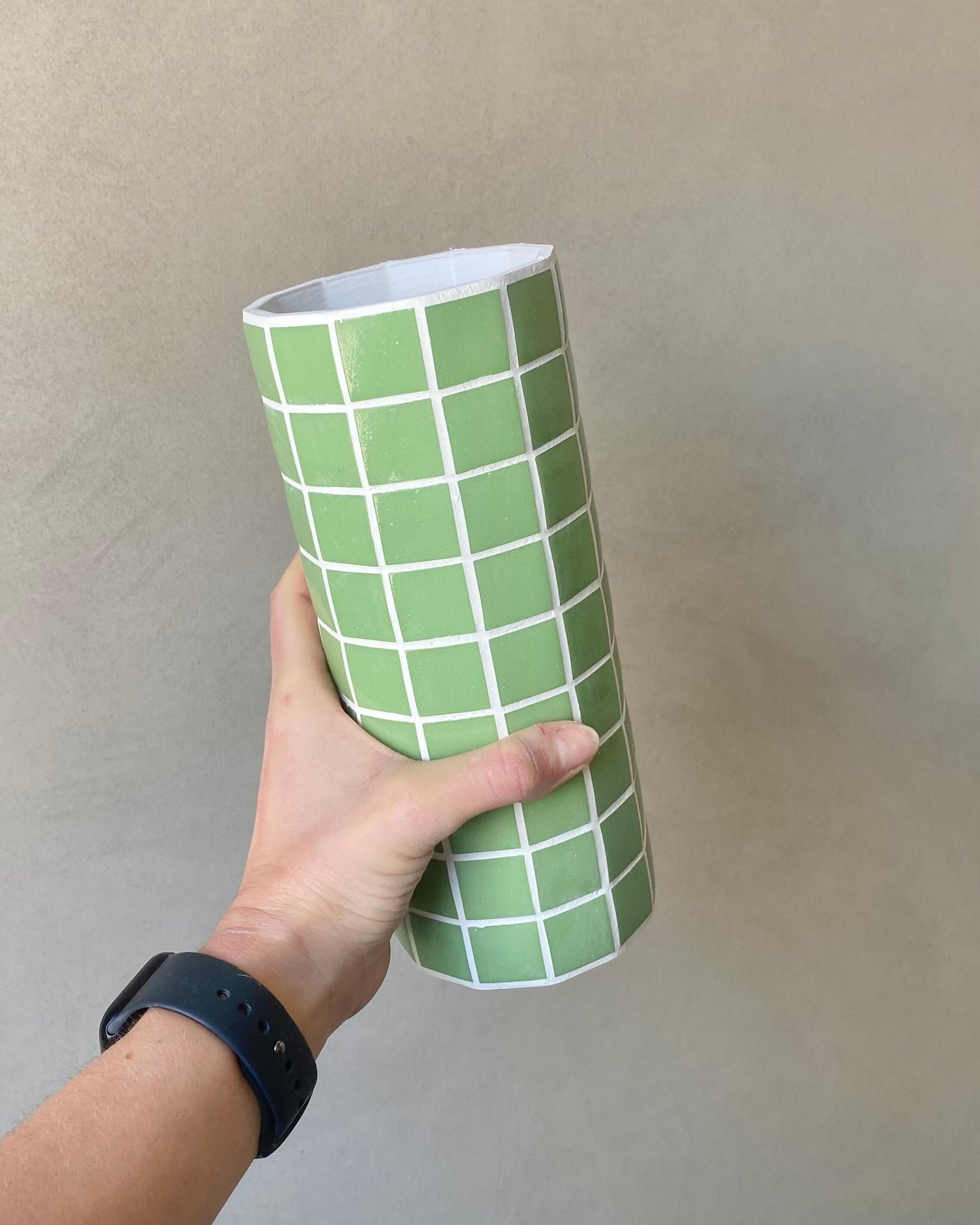 Vase mosaïque "Jungle Pop" fabriqué en Alsace