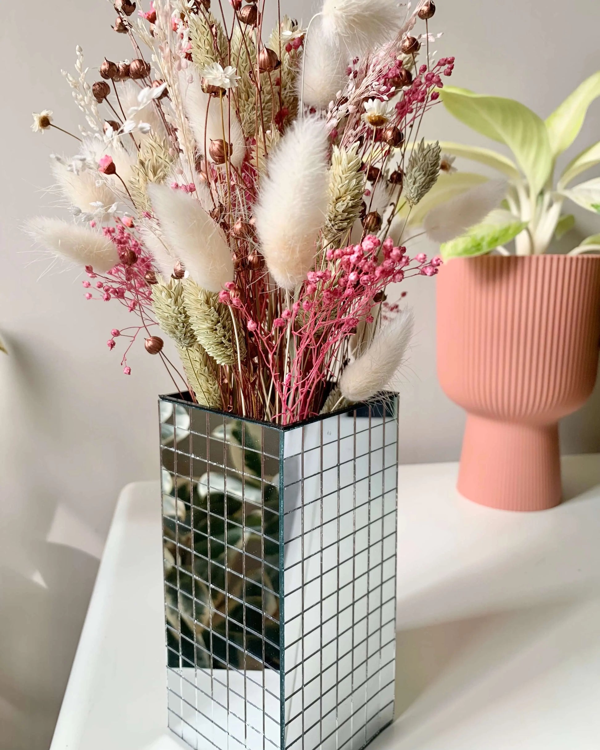 Vase design en mosaïque miroir BelemBouture