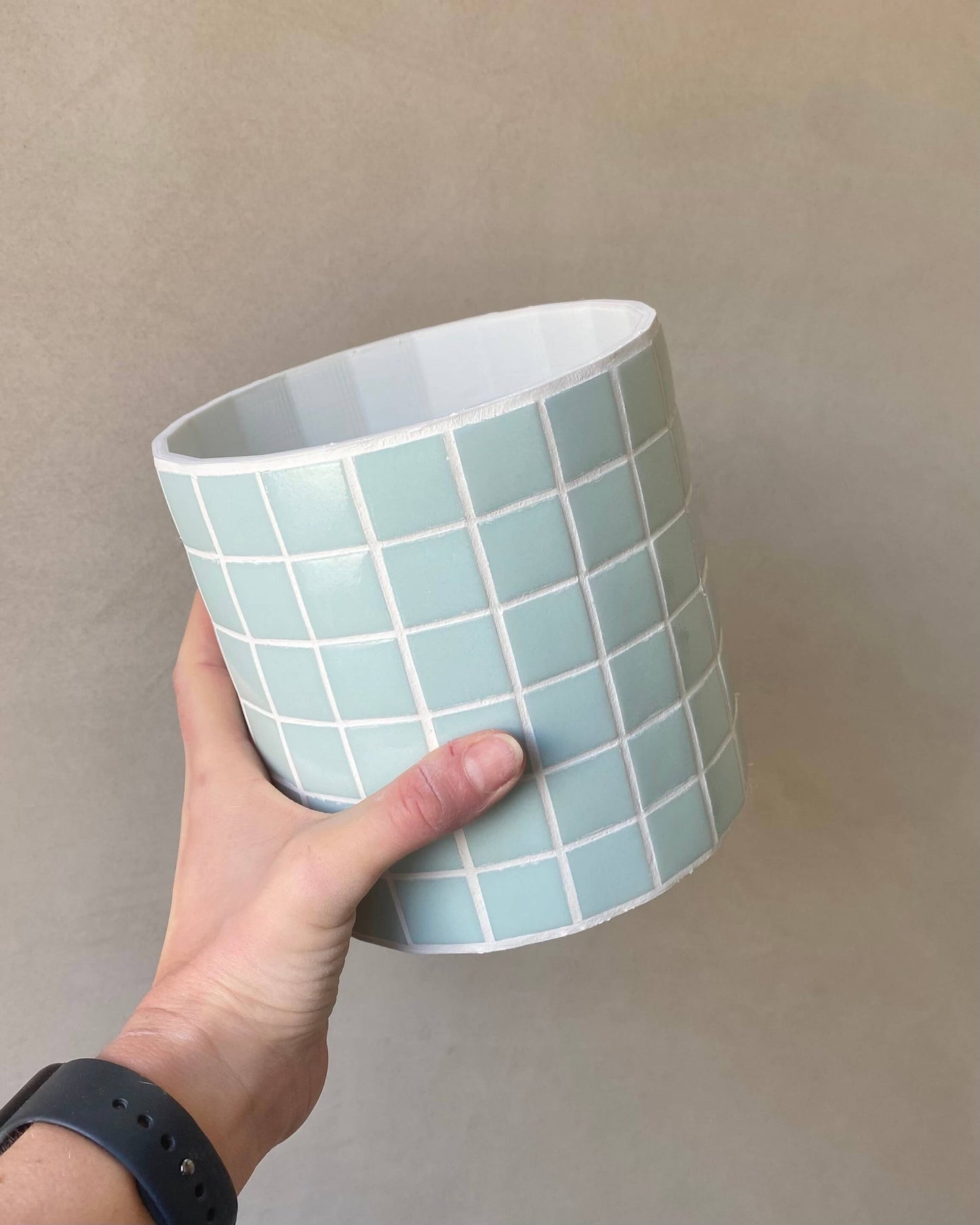 Cache-pot mosaïque "Jungle Pop" fabriqué en Alsace BelemBouture
