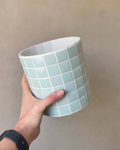 Cache-pot mosaïque "Jungle Pop" fabriqué en Alsace BelemBouture