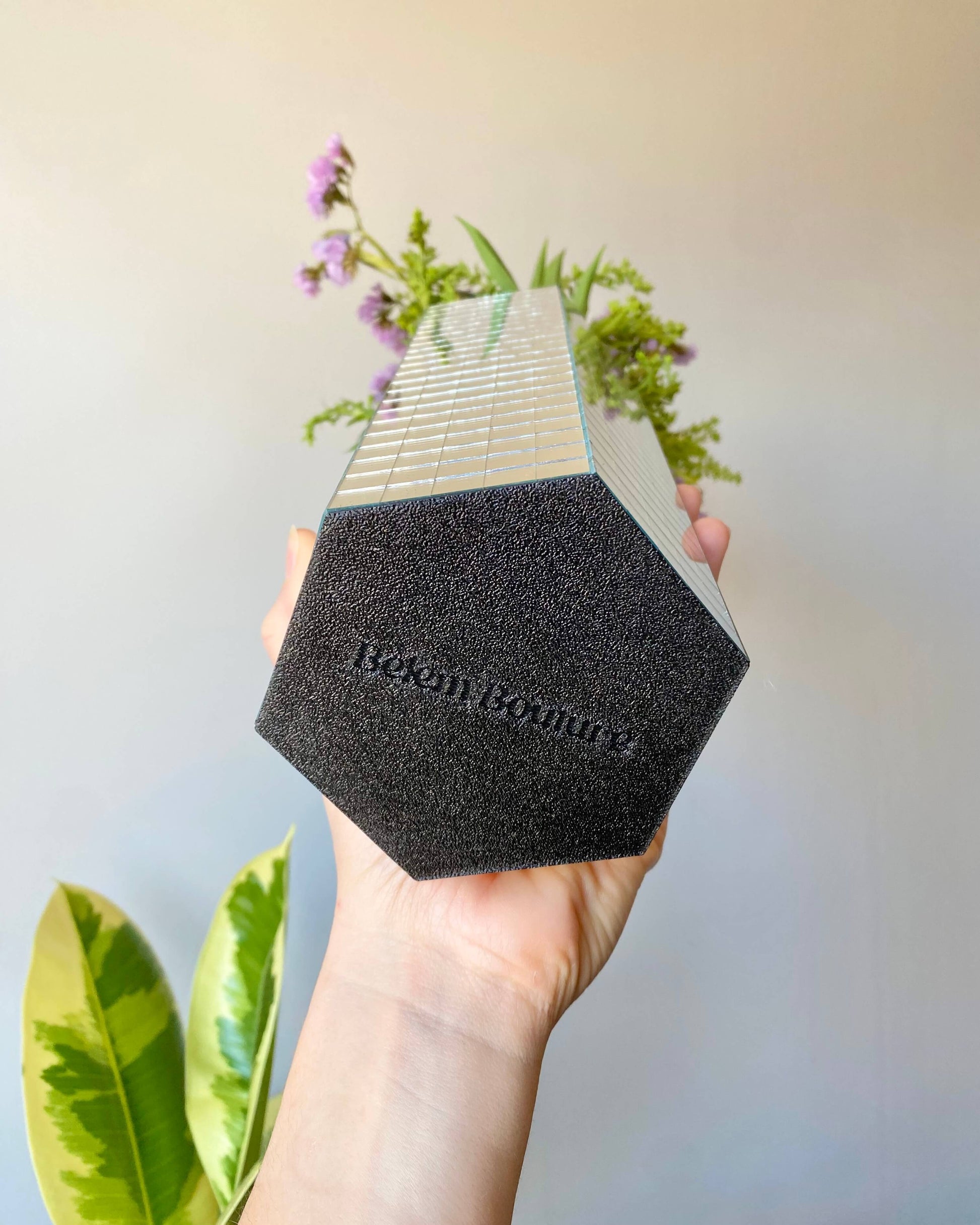 Vase disco à facettes – modèle hexagone BelemBouture